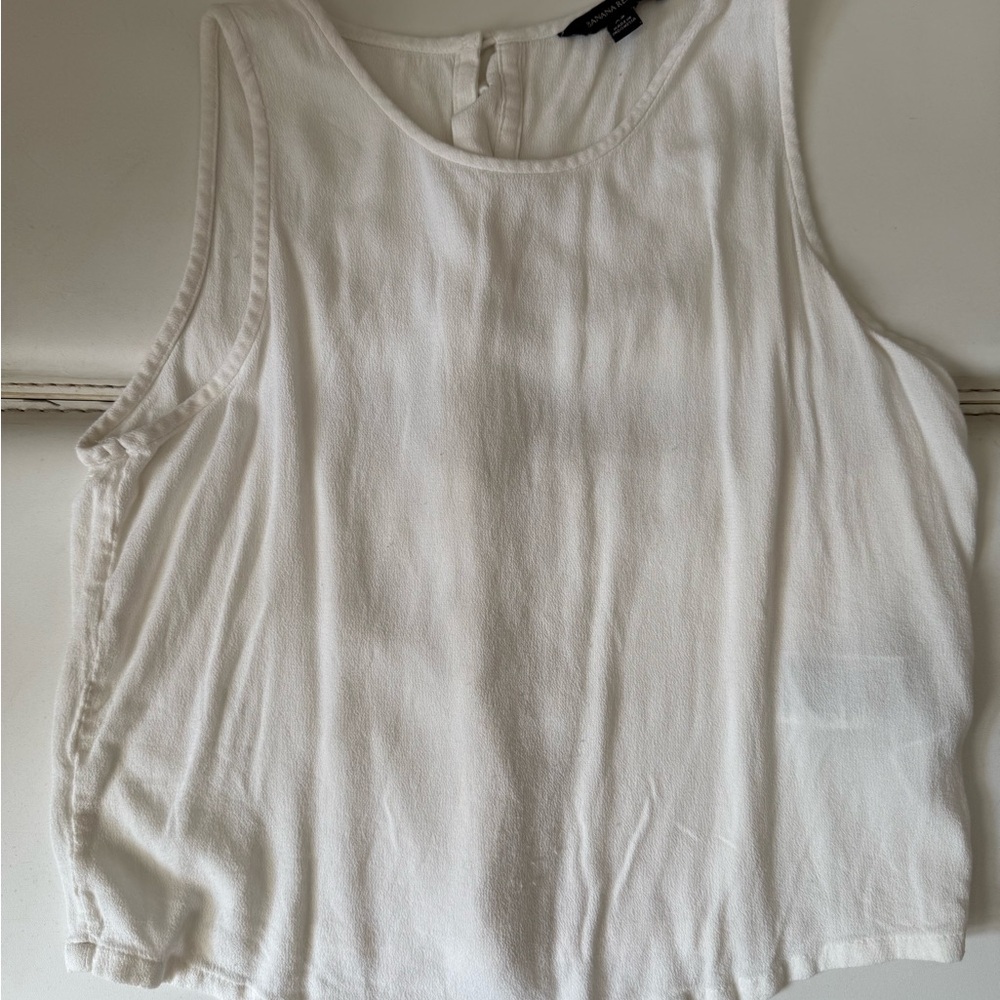 Banana Republic Cream Relaxed Tank Top